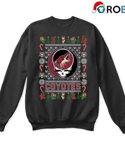 Arizona Coyotes X Grateful Dead Ugly Christmas Sweatshirt Arizona Coyotes X Grateful Dead Ugly Christmas Sweatshirt