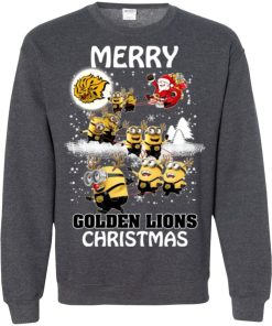 arkansas pine bluff golden lions minion ugly christmas sweatshirt 1 UziTB