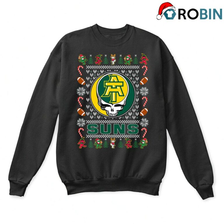 Arkansas Tech Golden Suns X Grateful Dead Christmas Ugly Sweatshirt