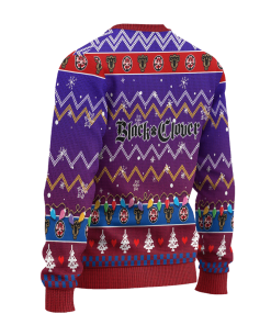 Asta Anime Ugly Christmas Sweatshirt Black Clover Xmas Gift