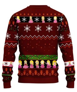 Aurora Ugly Christmas Sweatshirt Red Brown