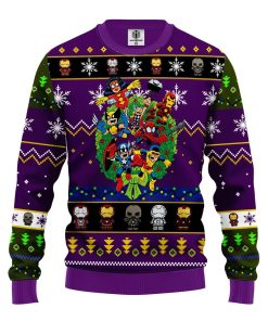 avengers ugly christmas sweatshirt purple 1 XOb8W
