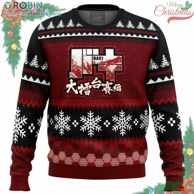 Axe Kick Baki Ugly Christmas Sweater