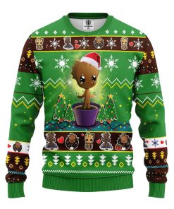 baby groot ugly christmas sweater green 1 KfTzg