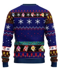 Baby Shark Ugly Christmas Sweater Blue