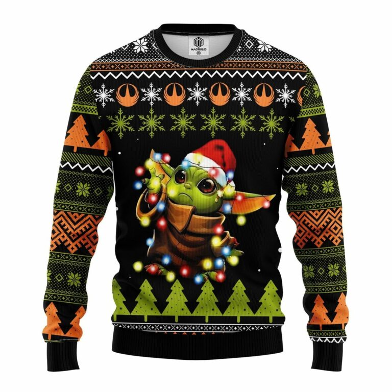 Baby Yoda 3D 2022 Ugly Christmas Sweatshirt
