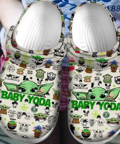 Baby Yoda Christmas Classic Clog, Unisex Crocs Shoes
