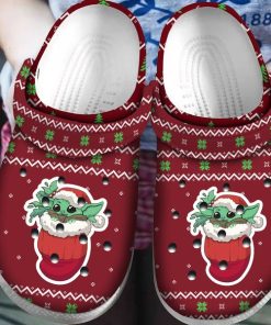 Baby Yoda Christmas Crocs Classic Clogs