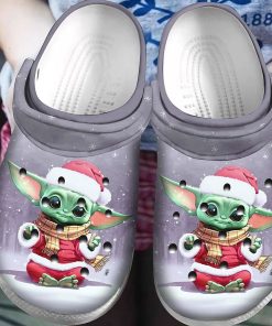Baby Yoda Christmas Crocs Shoes