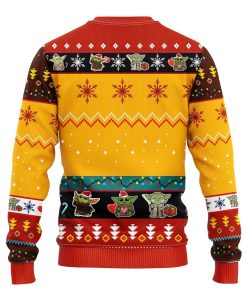 Baby Yoda Cute Ugly Christmas Sweater Yellow