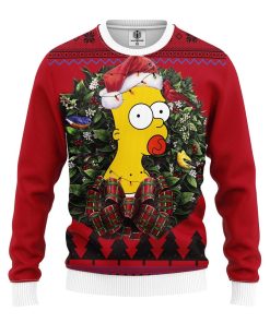 Bart Simpson Baby Noel Mc Ugly Christmas Sweatshirt