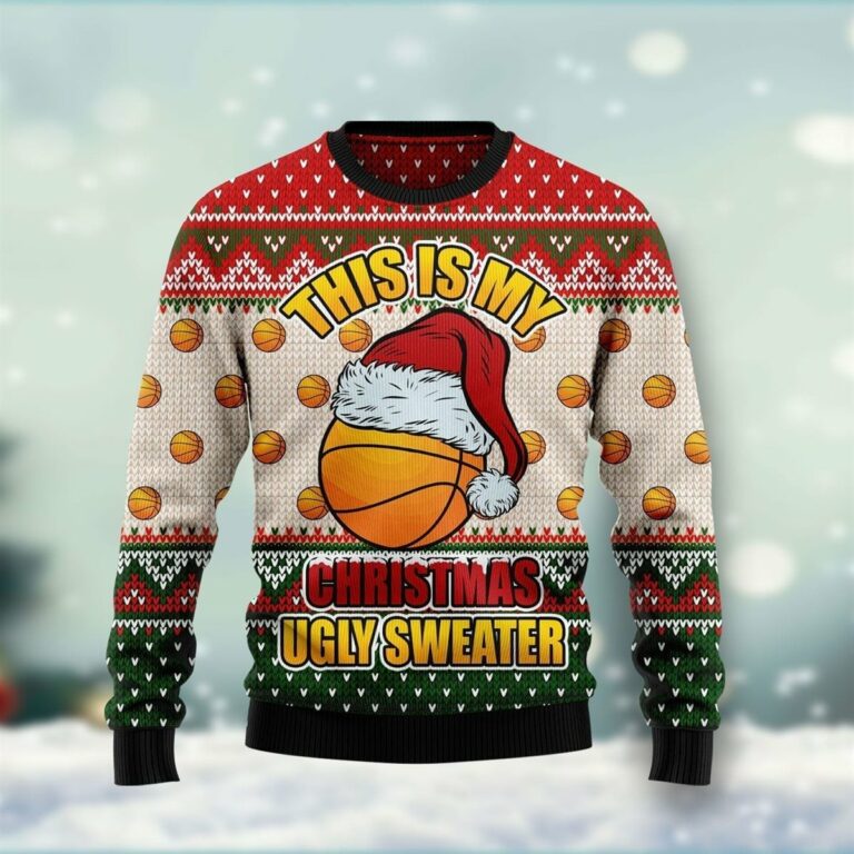 Basketball Ugly Christmas Sweatshirt, Sweater