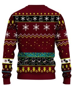 Batman Ugly Christmas Sweatshirt Red Brown