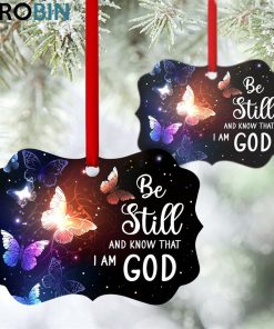 be still and know that i am god beautiful christian ornament 1 nbqf1y