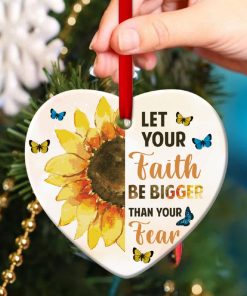 Beautiful Butterfly Heart Ornament Faith Over Fear Beautiful Butterfly Heart Ornament Faith Over Fear