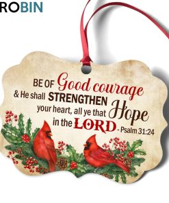 Beautiful Cardinal Bird Ornament – Be Of Good Courage Beautiful Cardinal Bird Ornament – Be Of Good Courage