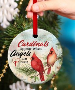 Beautiful Cardinals Circle Ornament Angels Are Near Beautiful Cardinals Circle Ornament Angels Are Near