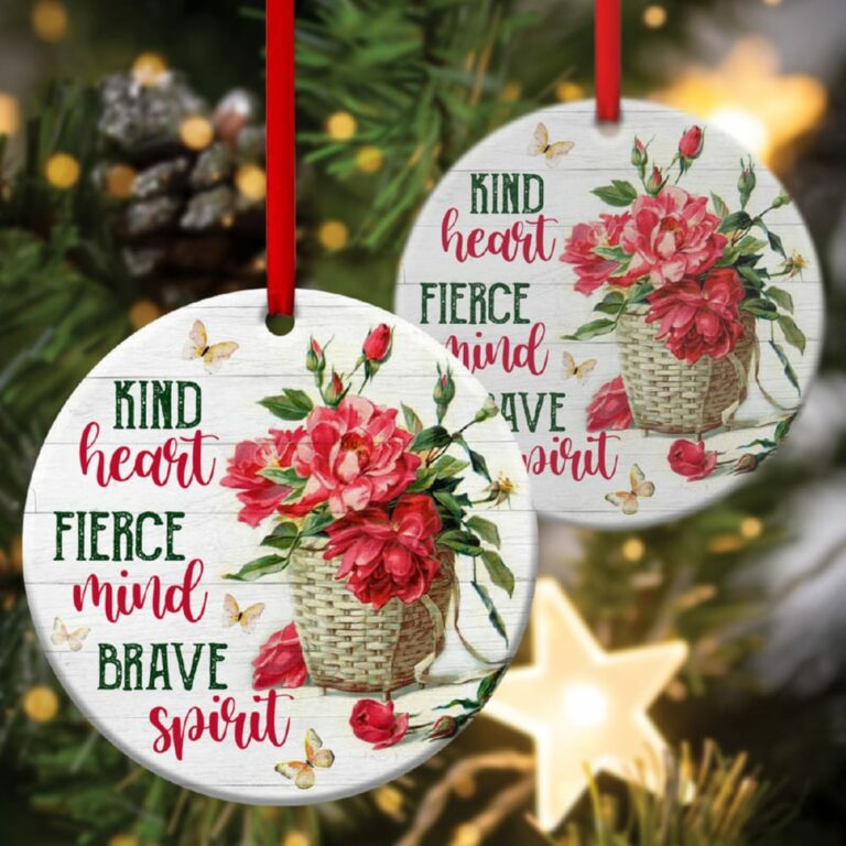 Beautiful Christian Circle Ornament Fierce Mind And Brave Spirit