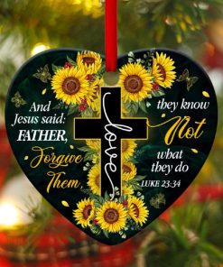 beautiful christian heart ornament father forgive them 1 lZnwj