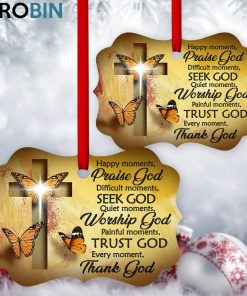Beautiful Cross and Butterfly Ornament – Every Moment, Thank God Beautiful Cross and Butterfly Ornament – Every Moment, Thank God