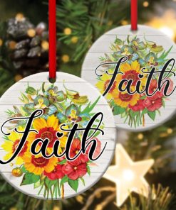 Beautiful Flower Circle Ornament Believe In God Beautiful Flower Circle Ornament Believe In God