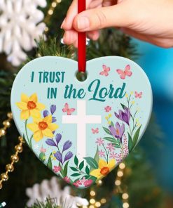 Beautiful Flower Heart Ornament I Trust In The Lord Beautiful Flower Heart Ornament I Trust In The Lord