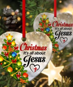 beautiful heart ornament christmas its all about jesus 1 PCAgf