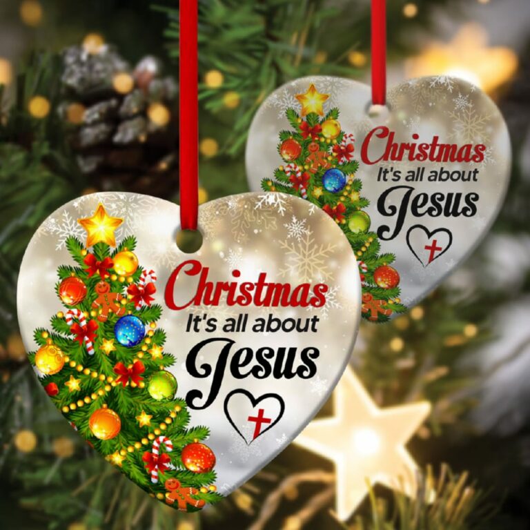 Beautiful Heart Ornament Christmas It’s All About Jesus