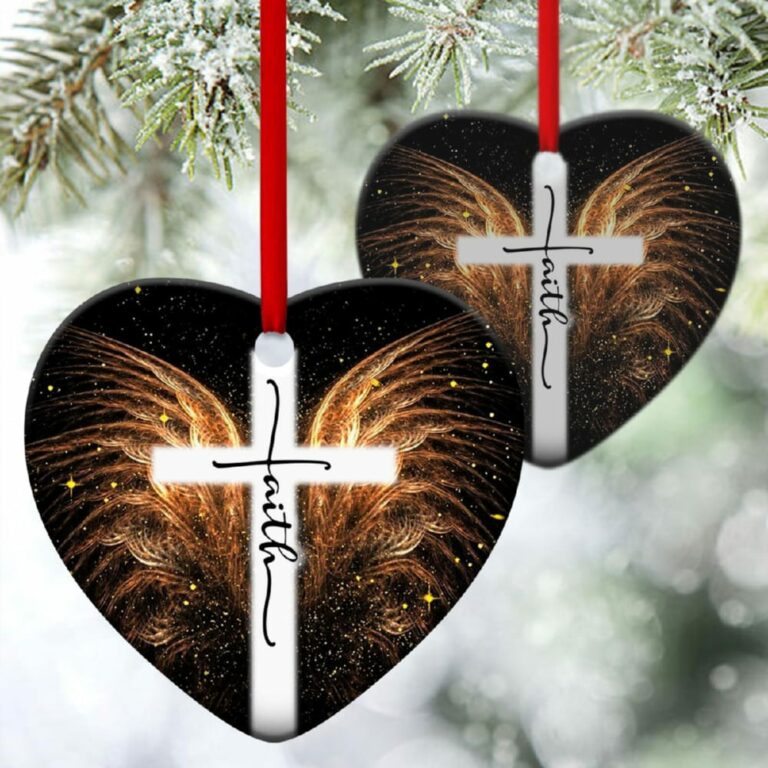 Beautiful Heart Ornament Have Faith In God