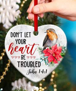 Beautiful Robin Redbreast Heart Ornament Beautiful Robin Redbreast Heart Ornament