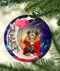 beauty and the beast love you to the moon galaxy christmas ornament 1 vnuad4