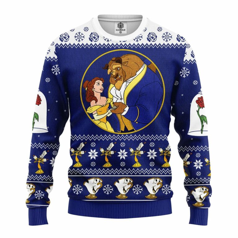 Beauty And The Beast Ugly Christmas Sweatshirt