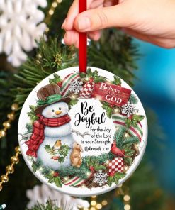 Believe In God Beautiful Christian Circle Ornament Believe In God Beautiful Christian Circle Ornament