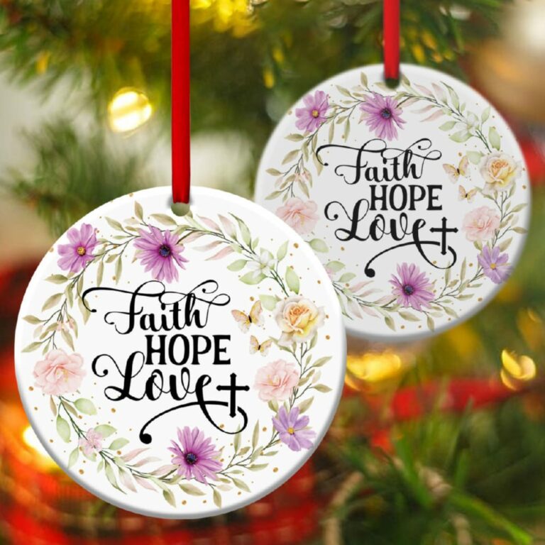 Believe In God Beautiful Circle Ornament