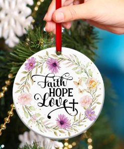 Believe In God Beautiful Circle Ornament Believe In God Beautiful Circle Ornament