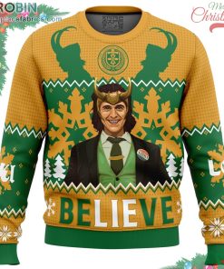 believe loki marvel ugly christmas sweater 226 dTJZ5