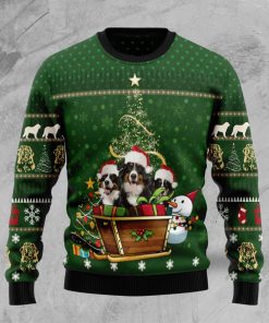Bernese Mountain Dog Group Xmas Ugly Christmas Sweatshirt, Sweater