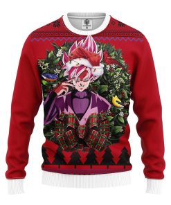 Black Goku Ssj Rose Dragon Ball Noel Mc Ugly Christmas Sweater
