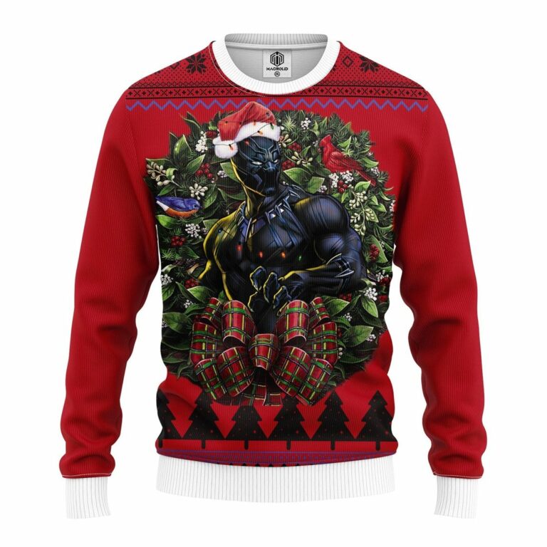 Black Panther Noel Mc Ugly Christmas Sweatshirt