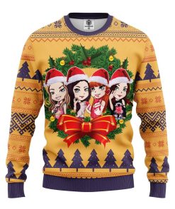 blackpink new chibi ugly christmas sweatshirt 1 32OwH