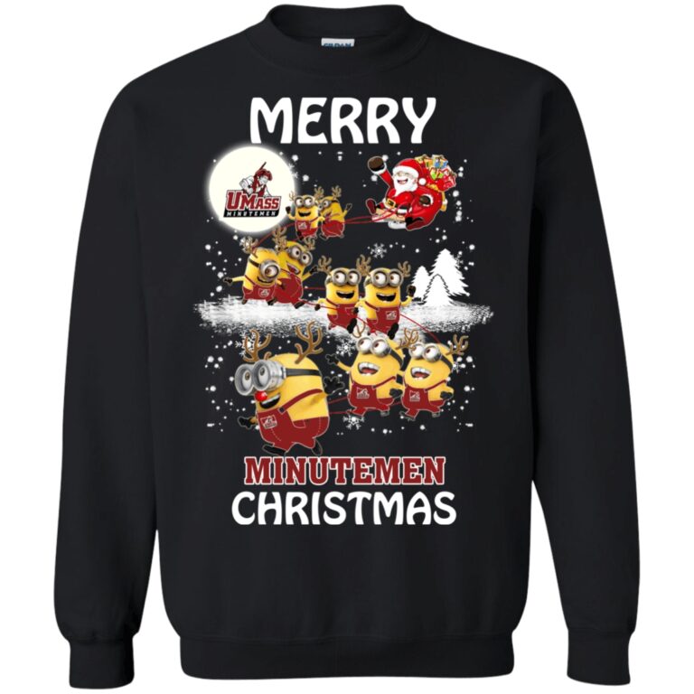 Blithesome Massachusetts Minutemen Minion Ugly Christmas Sweater