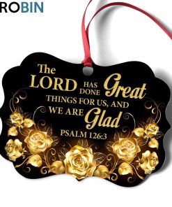 Blooming Flower Ornament – The Lord Has Done Great Things For Us Blooming Flower Ornament – The Lord Has Done Great Things For Us
