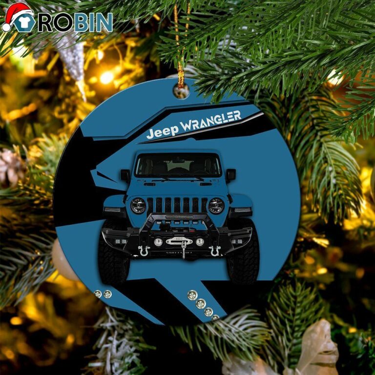 Blue Jeep Ornament – Christmas Decorations