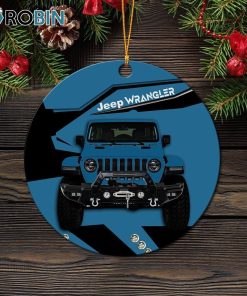 Blue Jeep Ornament – Christmas Decorations Blue Jeep Ornament – Christmas Decorations
