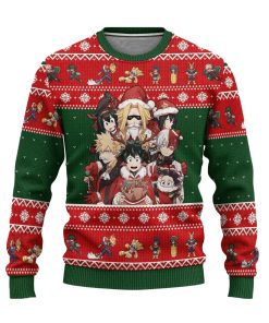 bnha ugly christmas sweatshirt my hero academia anime xmas gift 1 spl4nu