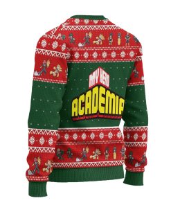 BNHA Ugly Christmas Sweatshirt My Hero Academia Anime Xmas Gift