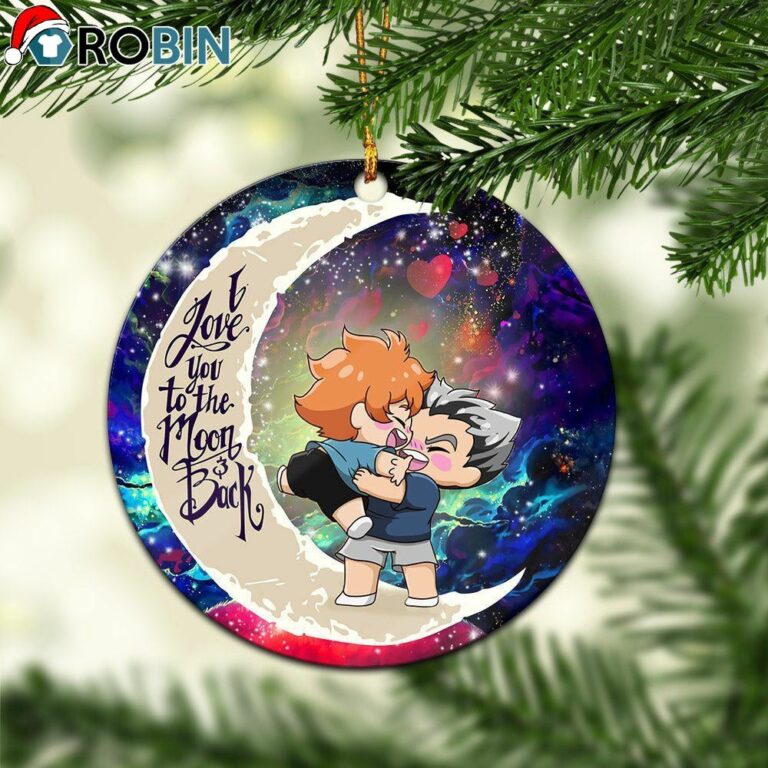 Bokuhina Love You To The Moon Galaxy Christmas Ornament