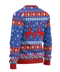 Boruto Anime Ugly Christmas Sweatshirt Custom Blue Xmas Gift