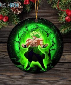 Broly Moonlight Circle Ornament – Christmas Decorations Broly Moonlight Circle Ornament – Christmas Decorations