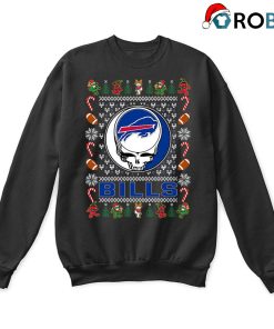 Buffalo Bills X Grateful Dead Christmas Ugly Sweatshirt